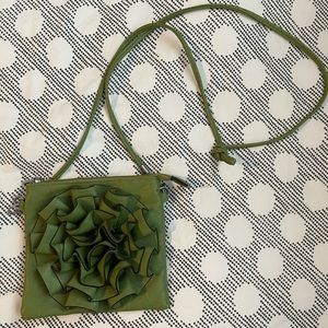 Green Floral Purse